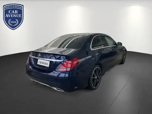 Gebraucht Mercedes C200 AMG line 160 PS (117 kW) 2021 Blau schwarz Limousine
