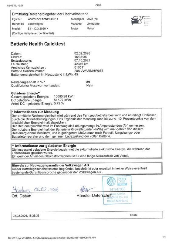 Gebraucht VW ID.3 Pure 110 kW (150 PS) 2021 Mondsteingrau Kleinwagen