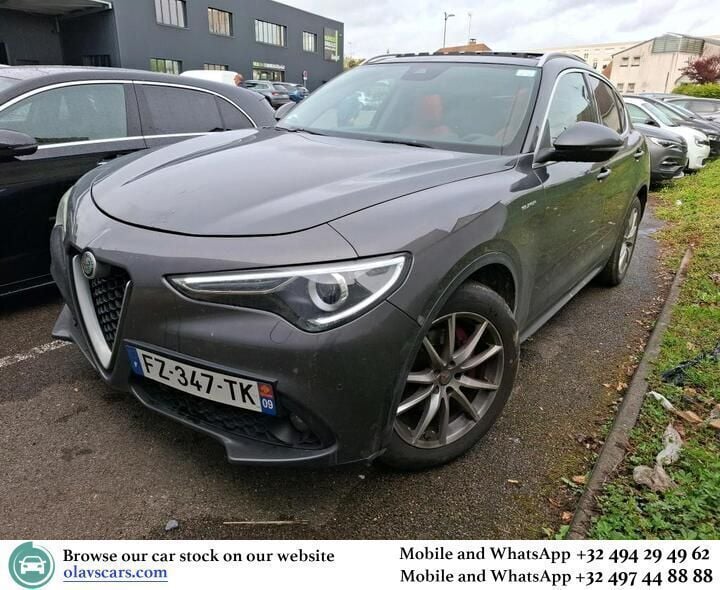 Grau Gebraucht 2021 Alfa Romeo Stelvio Super SUV | 20.207 € (Superpreis) - Bild 1/4