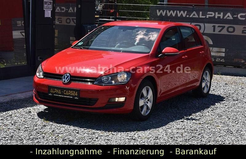 Rot Gebraucht 2014 VW Golf VII Limousine | 13.990 € (Teuer) - Bild 1/4