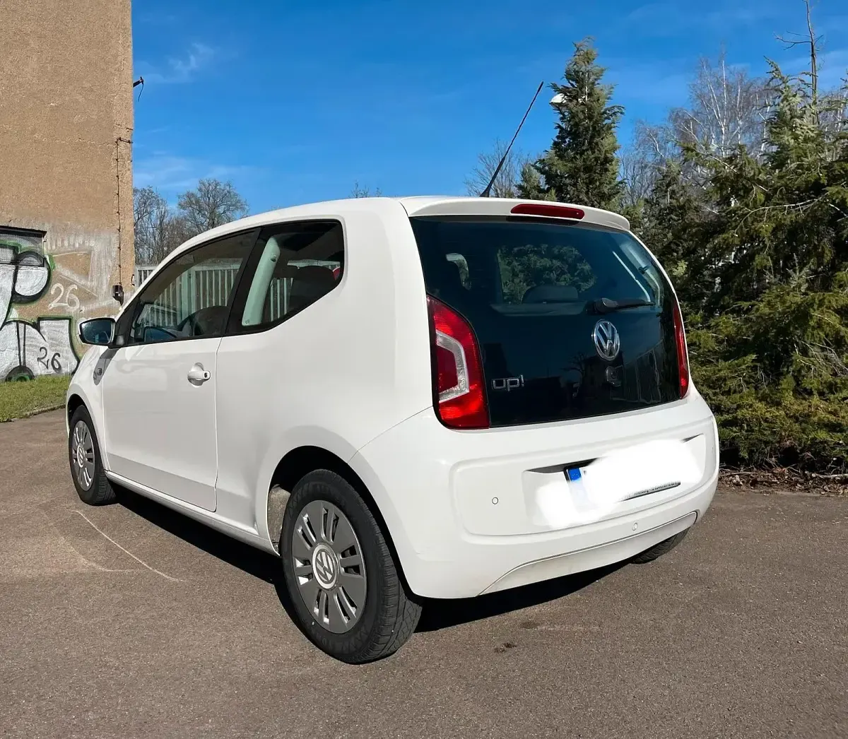 Usado VW up! 60 CV (44 kW) 2012 Blanco Utilitario