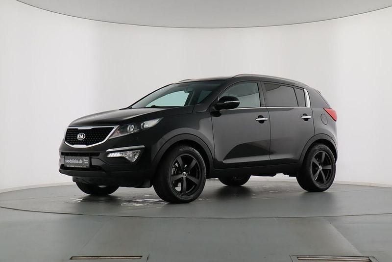 (1k) zilinaschwarz met. Gebraucht 2015 Kia Sportage Spirit SUV | 9.889 € (Superpreis) - Bild 1/4
