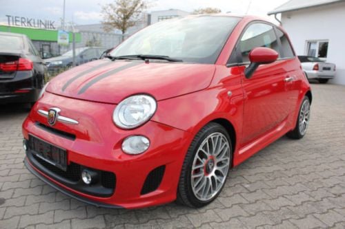 Rot metallic Gebraucht 2009 Fiat 500 Abarth Kleinwagen | 6.670 € (Superpreis) - Bild 1/4