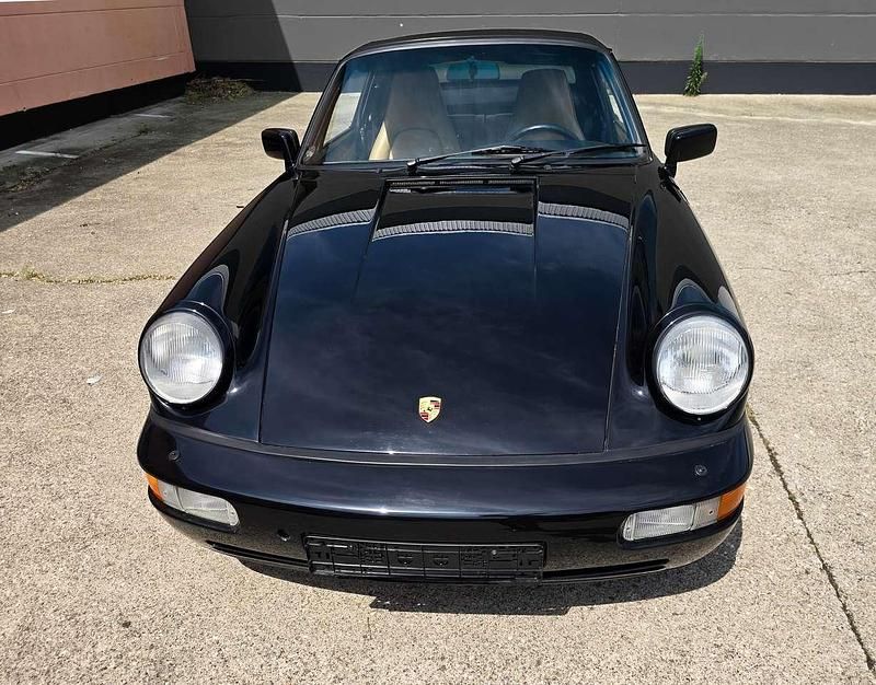 Schwarz Gebraucht 1990 Porsche 911 Carrera 4 Cabriolet Cabrio | 68.964 € - Bild 1/4