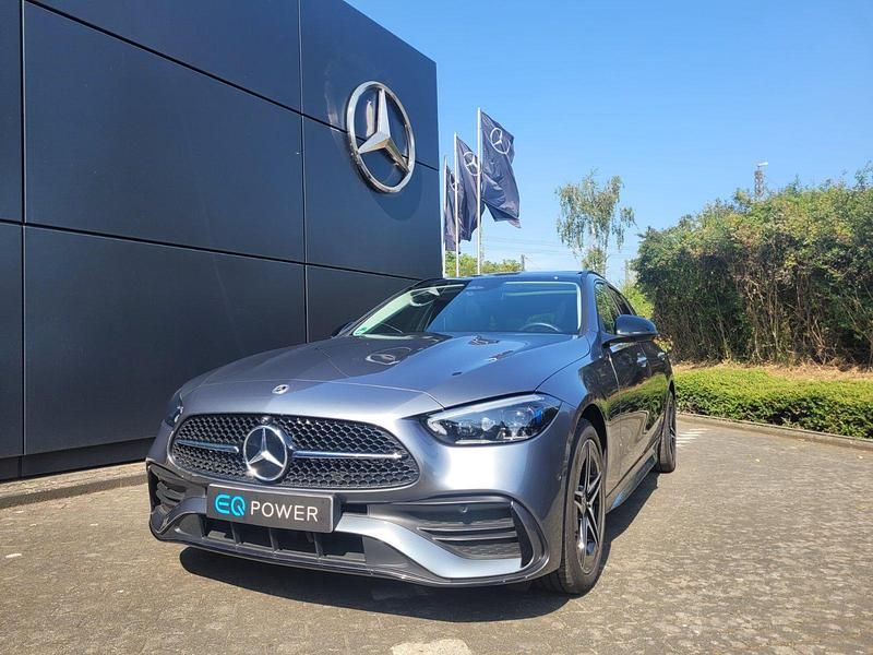 Selenitgrau metalliclack Gebraucht 2023 Mercedes C300e AMG Line Premium Kombi | 51.250 € (Teuer) - Bild 1/4
