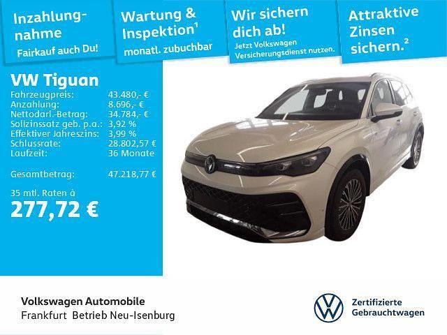Oryxweiß perlmutteffekt (metallic) Gebraucht 2024 VW Tiguan R-line SUV | 43.480 € (Teuer) - Bild 1/4