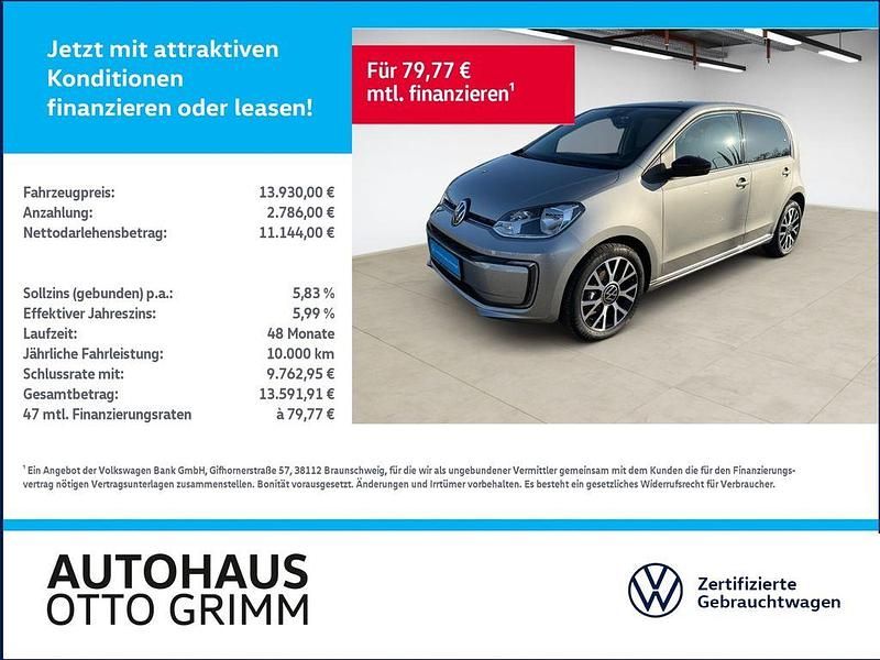 Gebraucht VW e-up! Style 61 kW (83 PS) 2020 Tungsten silver metallic (metallic) Kleinwagen
