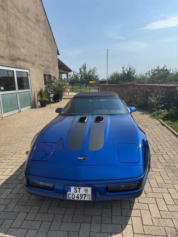 Blau Gebraucht 1992 Corvette C4 Cabrio | 17.500 € - Bild 1/4