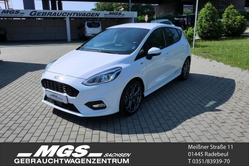 Frostweiß Gebraucht 2018 Ford Fiesta ST-Line Kleinwagen | 15.950 € (Teuer) - Bild 1/4