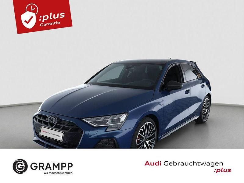 Blau Gebraucht 2024 Audi A3 Sportback S-Line Limousine | 45.490 € (Etwas zu teuer) - Bild 1/2