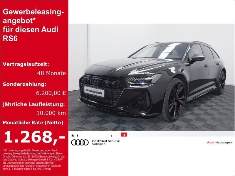 Neu Audi RS6 Performance 630 PS (463 kW) 2025 Kirschschwarz perleffekt indiv Kombi