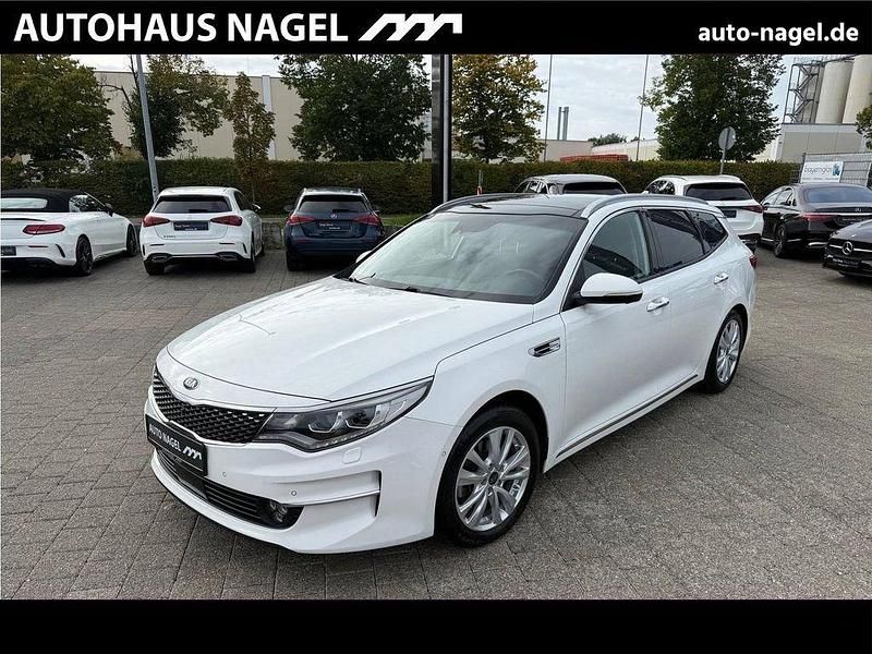 Weiß Gebraucht 2017 Kia Optima Spirit Kombi | 9.439 € (Fairer Preis) - Bild 1/4