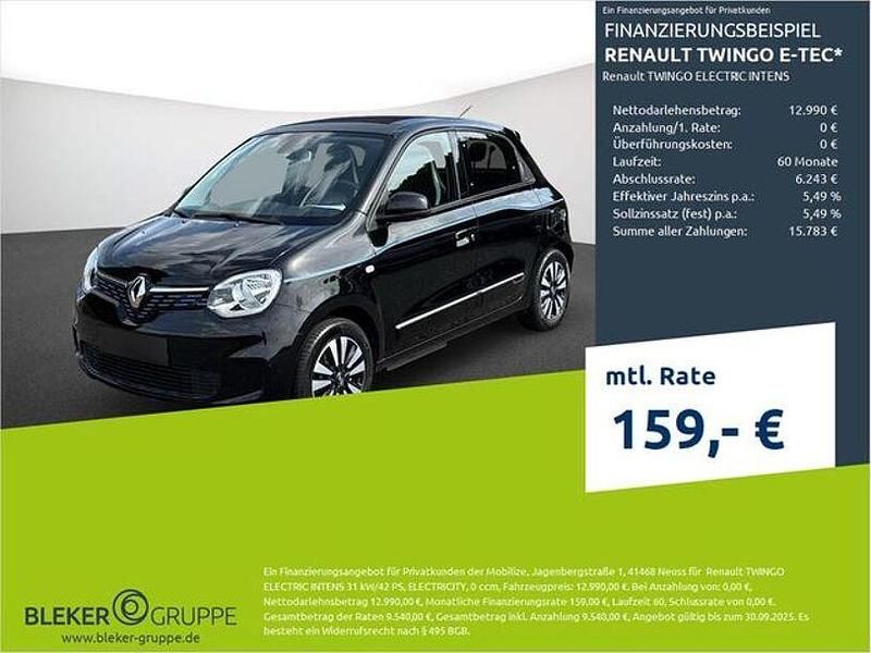 Schwarz Gebraucht 2021 Renault Twingo Intens Kleinwagen | 12.990 € (Fairer Preis) - Bild 1/3