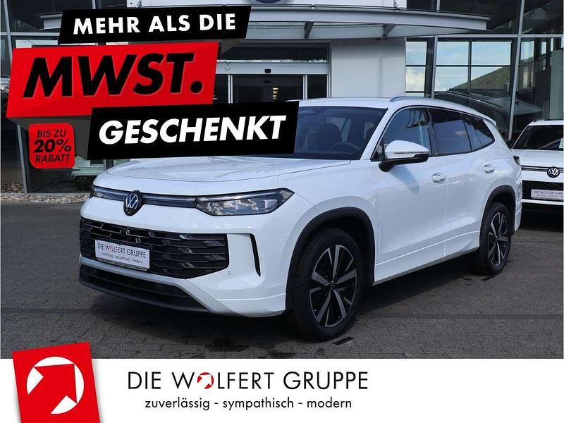 Pure white Neu 2025 VW Tayron Elegance SUV | 47.942 € (Fairer Preis) - Bild 1/4