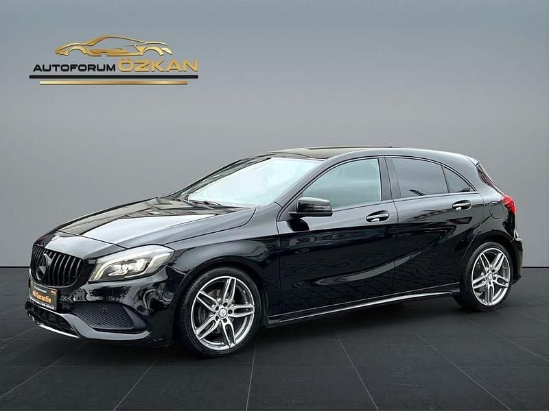 Schwarz Gebraucht 2016 Mercedes A200 AMG line Limousine | 16.999 € (Etwas zu teuer) - Bild 1/4