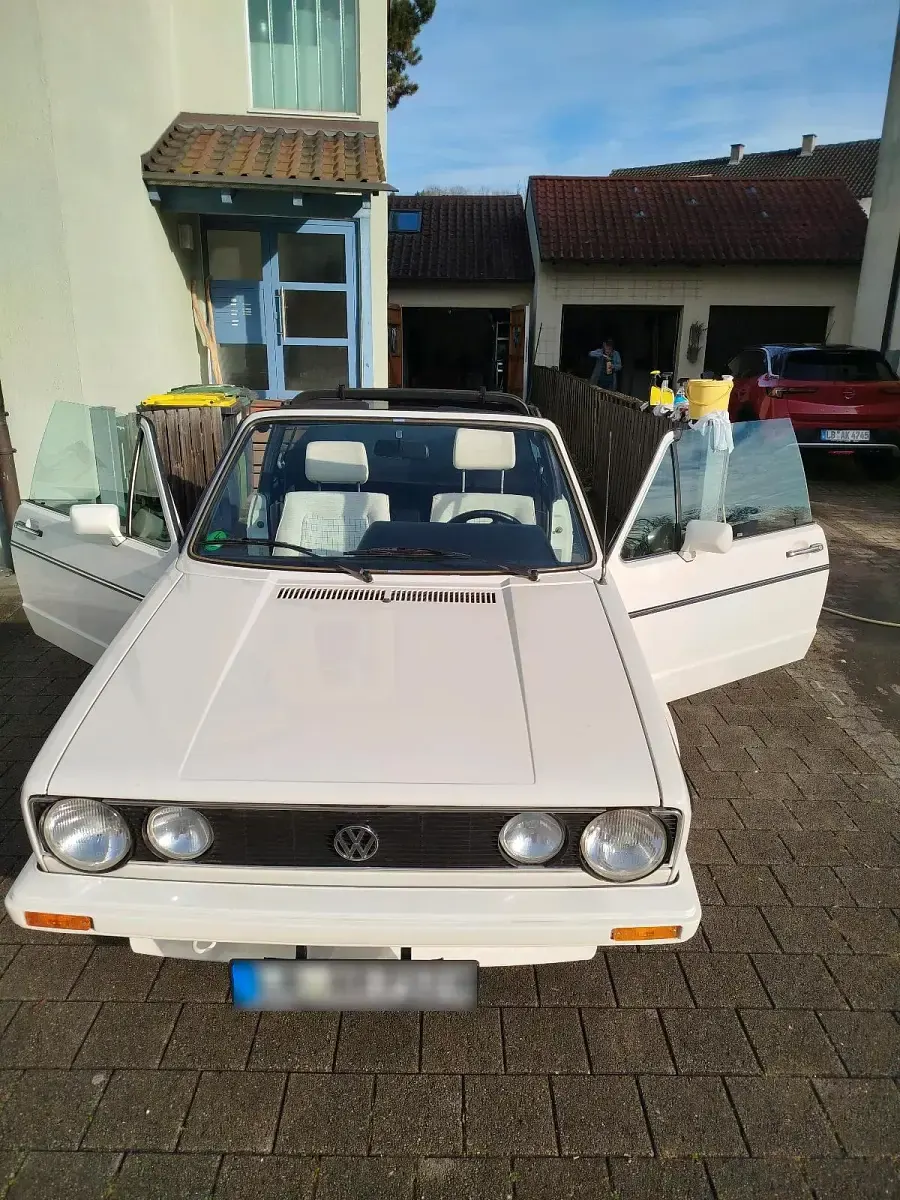 Gebraucht VW Golf Cabriolet 95 PS (69 kW) 1987 Weiß Cabrio