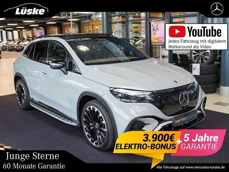 Manufaktur alpingrau uni Gebraucht 2024 Mercedes EQE350 SUV AMG line SUV | 76.900 € - Bild 1/4