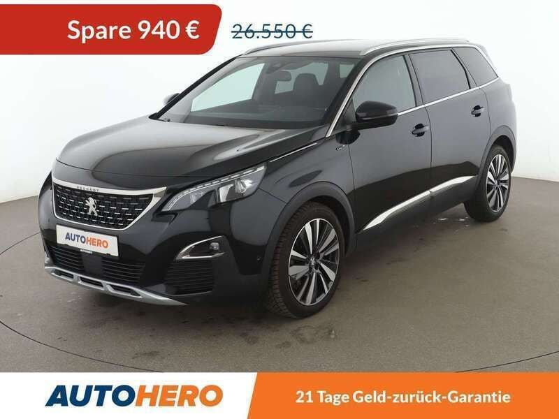 Schwarz Gebraucht 2021 Peugeot 5008 GT Van / Kleinbus | 25.610 € (Superpreis) - Bild 1/3