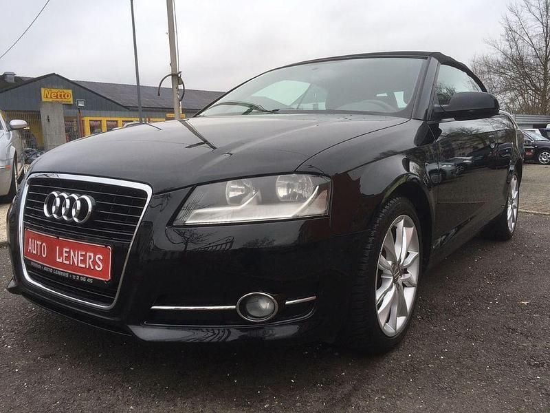Brugt Audi A3 Cabriolet Ambition 105 HK (77 kW) 2012 Sort Cabriolet