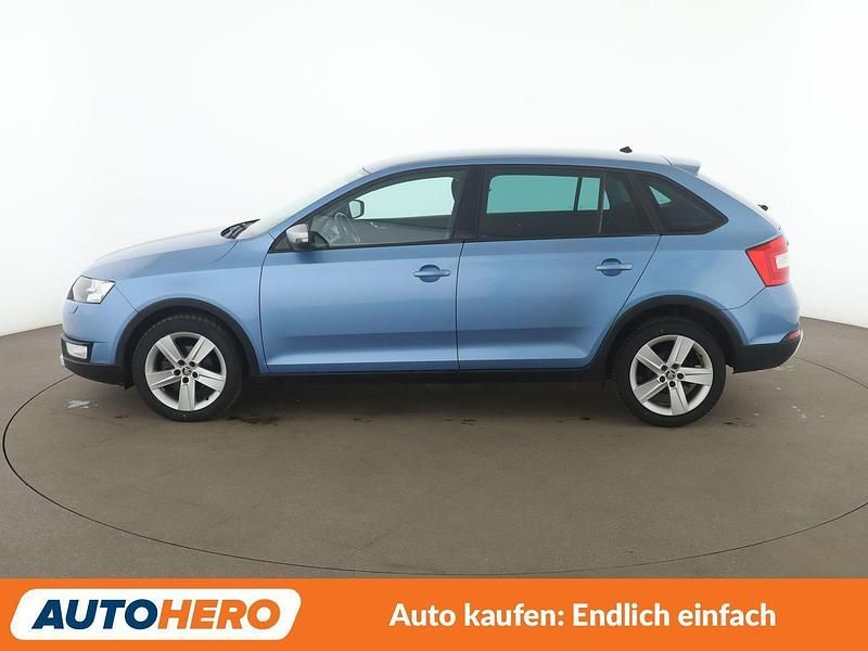 Gebraucht Skoda Rapid ScoutLine 90 PS (66 kW) 2016 Blau Kleinwagen