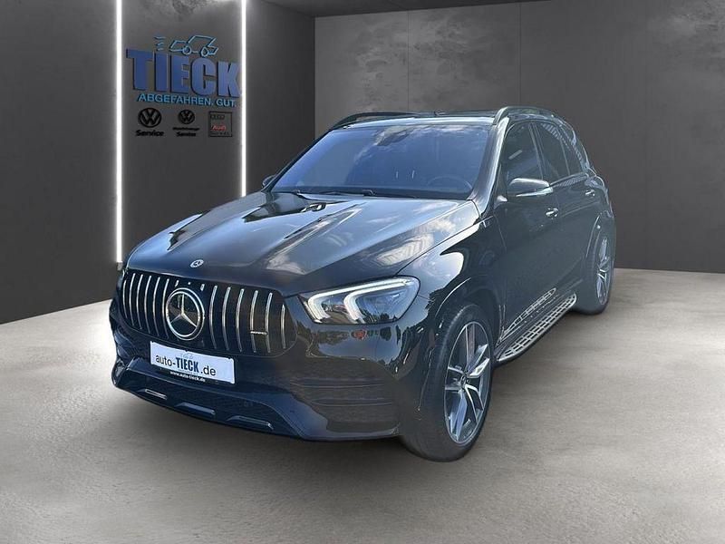 Schwarz Gebraucht 2022 Mercedes GLE580 AMG line SUV | 67.850 € - Bild 1/4