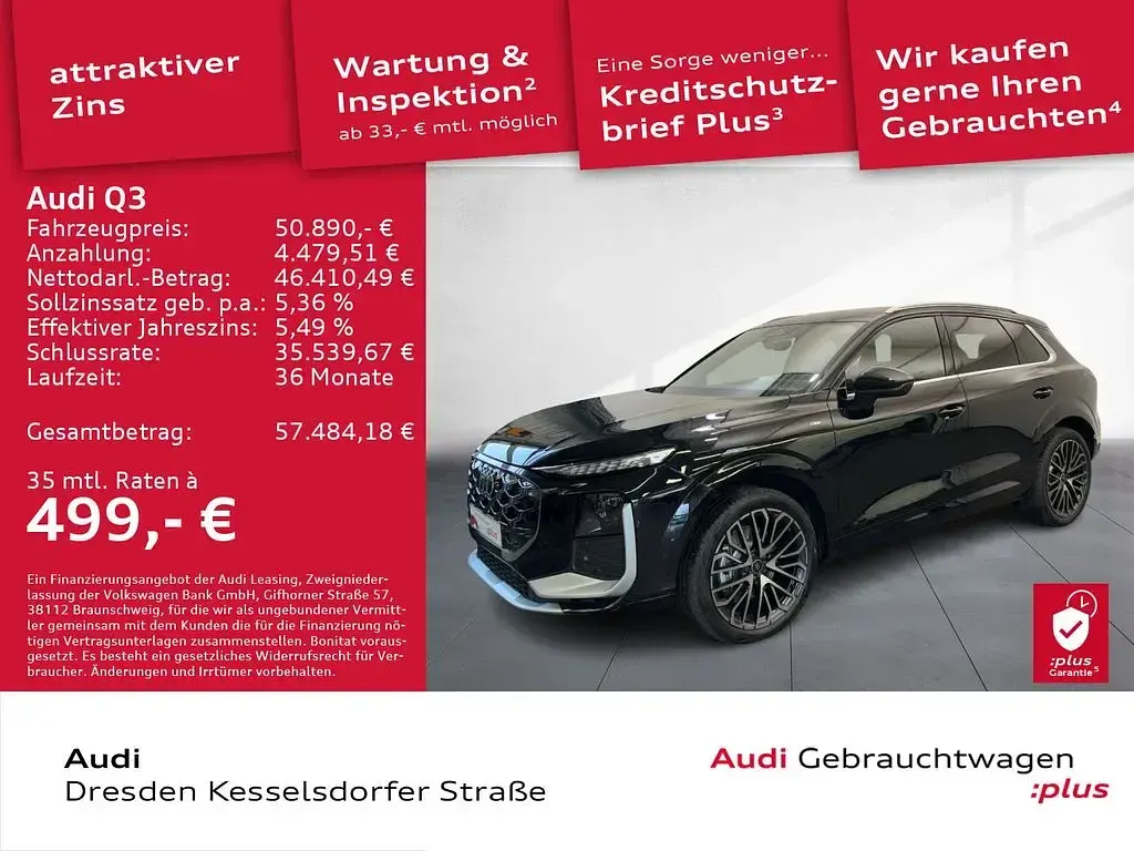 Gebraucht Audi Q3 Ambiente 265 PS (194 kW) 2025 Mythosschwarz metallic SUV