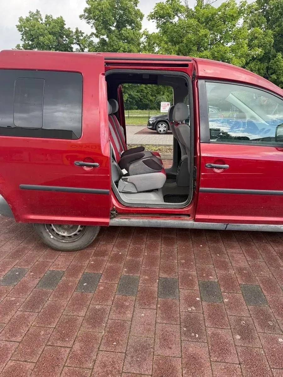 Gebraucht VW Caddy Life 75 PS (55 kW) 2007 Rot Van / Kleinbus