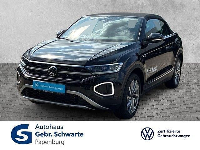 Schwarz Gebraucht 2025 VW T-Roc Cabriolet Move Cabrio | 44.880 € - Bild 1/3