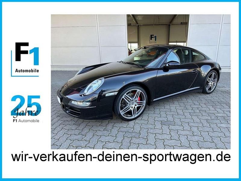 Basaltschwarzmetallic Gebraucht 2008 Porsche 997 Coupé | 67.900 € (Teuer) - Bild 1/3