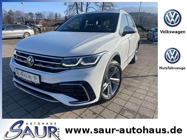 Pure white Gebraucht 2022 VW Tiguan R-line SUV | 34.990 € (Fairer Preis) - Bild 1/4