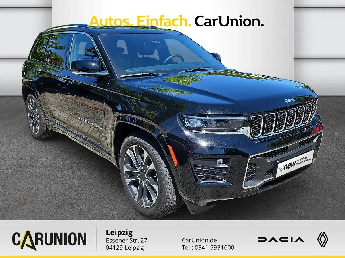 Gebraucht Jeep Grand Cherokee Overland 381 PS (280 kW) 2023 Diamond black SUV
