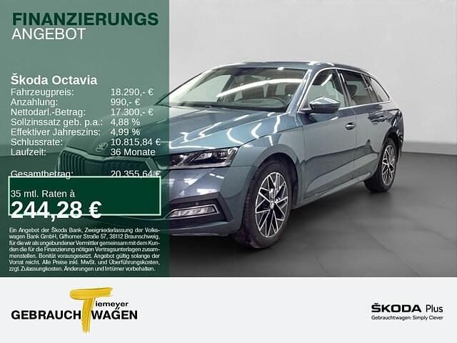 Quarzgrau metallic Gebraucht 2020 Skoda Octavia Kombi | 19.590 € (Etwas zu teuer) - Bild 1/4