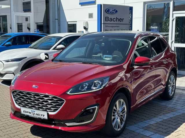 Rot (lucidrot metallic) Gebraucht 2022 Ford Kuga Vignale SUV | 27.850 € (Fairer Preis) - Bild 1/4