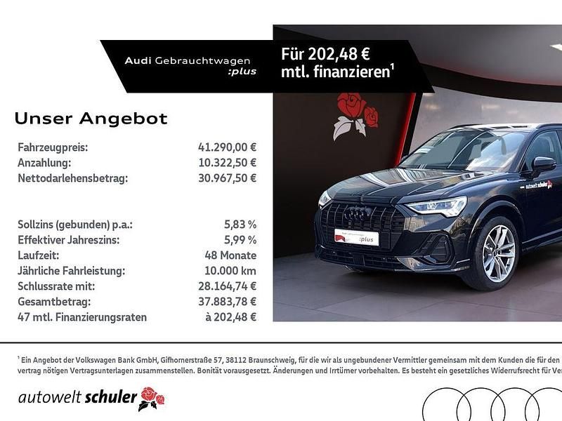 Schwarz Gebraucht 2024 Audi Q3 S-Line SUV | 41.290 € (Fairer Preis) - Bild 1/4