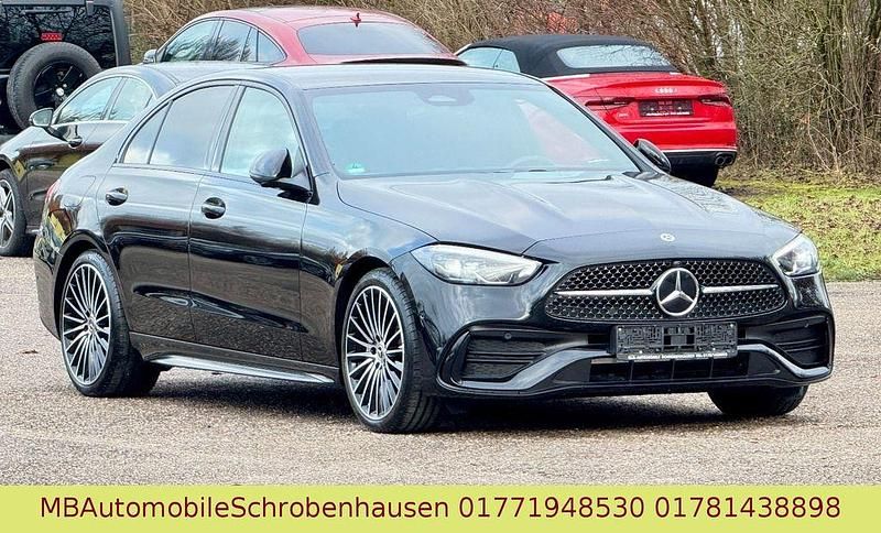 Schwarz Gebraucht 2024 Mercedes C220 AMG Limousine | 40.999 € (Etwas zu teuer) - Bild 1/3