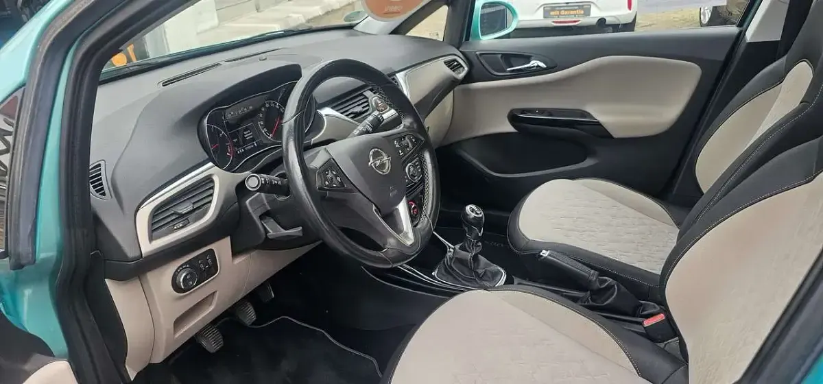 Gebraucht Opel Corsa drive 116 PS (85 kW) 2015 Karibikblau Kleinwagen