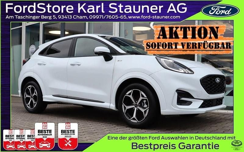 Frozen white Neu 2025 Ford Puma Gen-E ST-Line SUV | 24.480 € (Guter Preis) - Bild 1/4