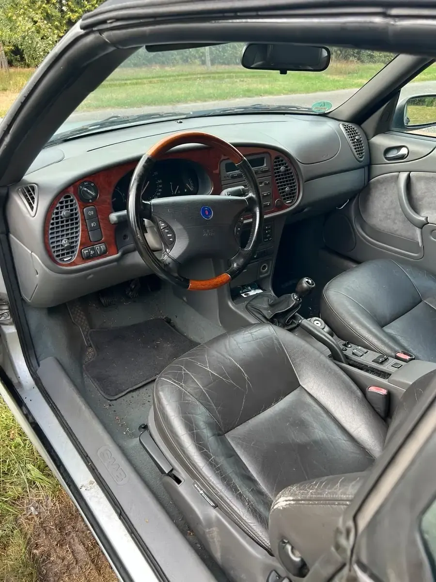 Gebraucht Saab 9-3 154 PS (113 kW) 2000 Silber Cabrio