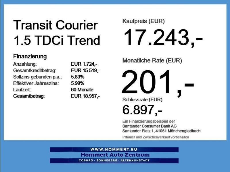 Gebraucht Ford Transit Trend 101 PS (74 kW) 2023 Frostweiß Van