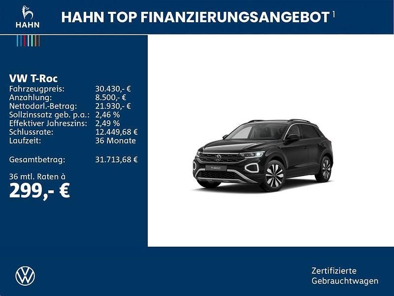 Gebraucht VW T-Roc Goal 150 PS (110 kW) 2025 Deep black perleffekt SUV