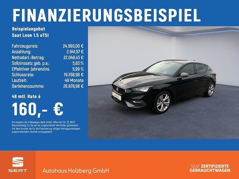 Gebraucht Seat Leon 150 PS (110 kW) 2025 Mitternachtsschwarz Limousine