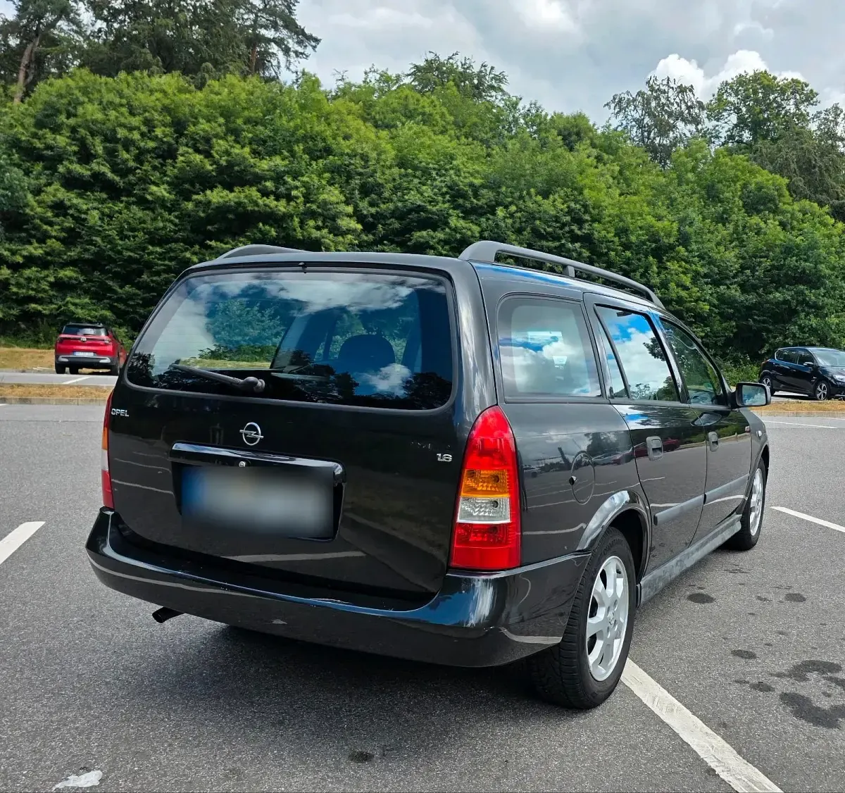 Gebraucht Opel Astra 101 PS (74 kW) 2002 Schwarz Kombi