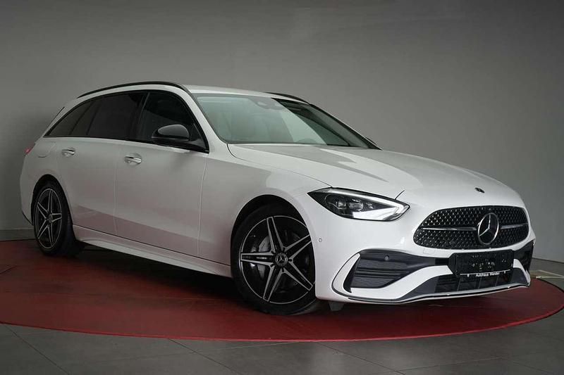 Polar white Gebraucht 2023 Mercedes C300 AMG line Kombi | 34.490 € (Guter Preis) - Bild 1/4