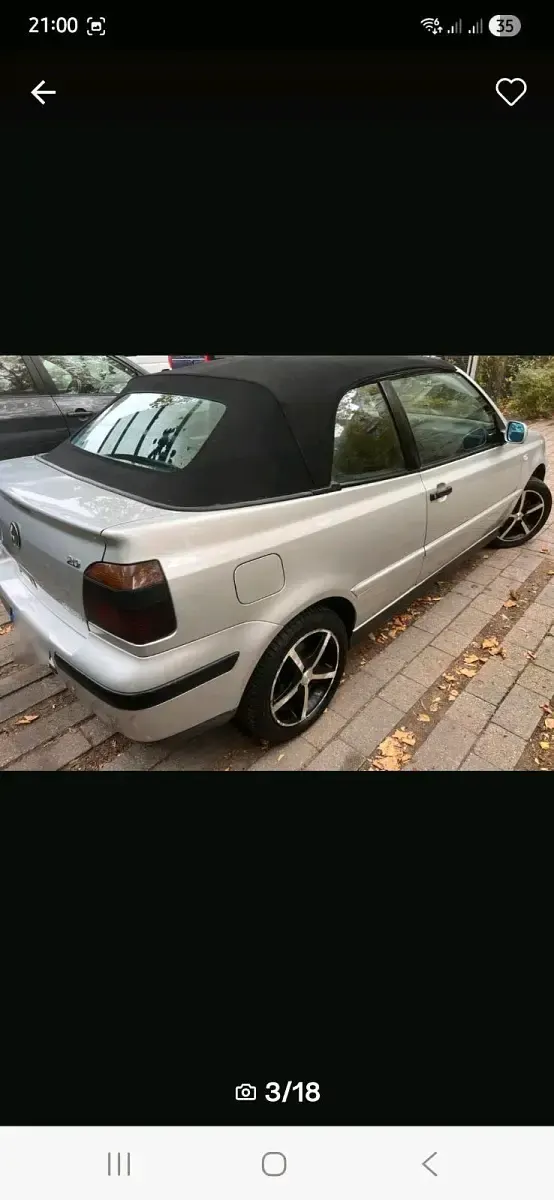 Gebraucht VW Golf Cabriolet 116 PS (85 kW) 2001 Silber Cabrio