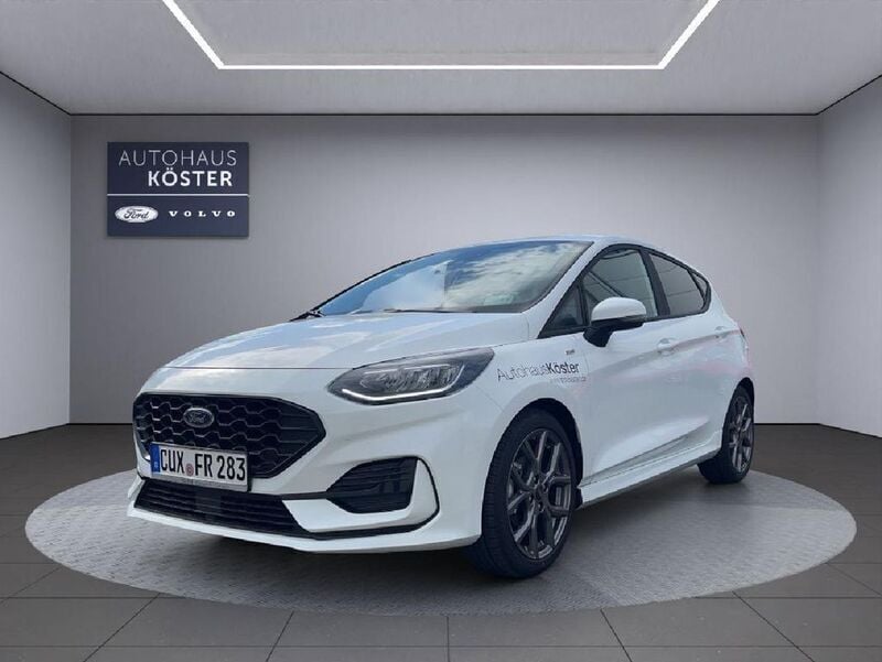 Frostweiß Gebraucht 2023 Ford Fiesta ST-Line Kleinwagen | 19.470 € (Fairer Preis) - Bild 1/4
