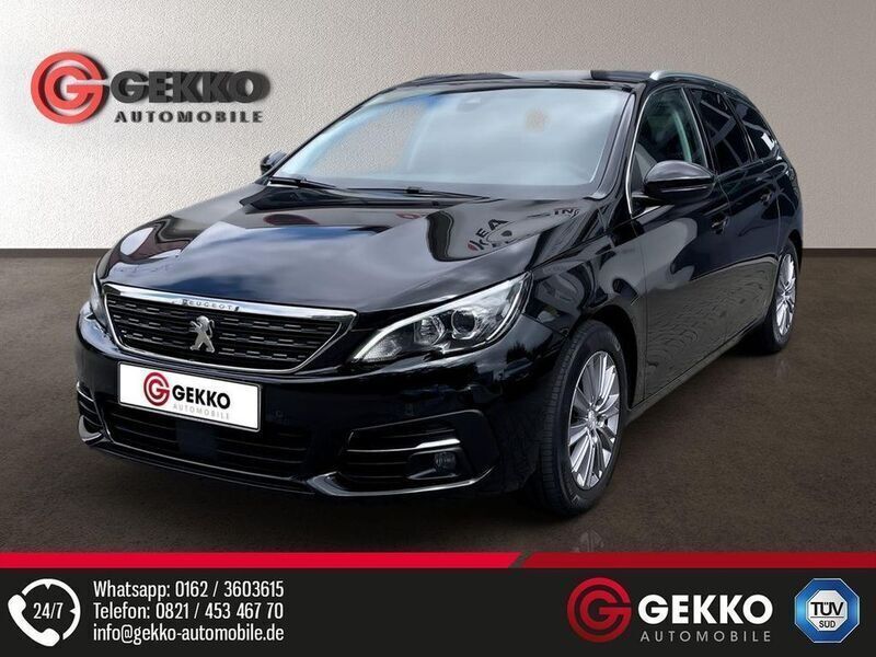 Lackierung schwarz perla nera/ Gebraucht 2021 Peugeot 308 Allure Kombi | 20.498 € (Fairer Preis) - Bild 1/4
