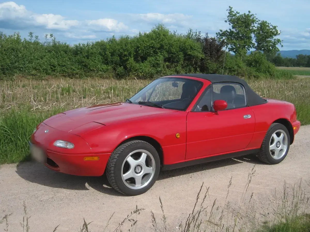 Gebraucht Mazda MX5 90 PS (66 kW) 1996 Rot Cabrio
