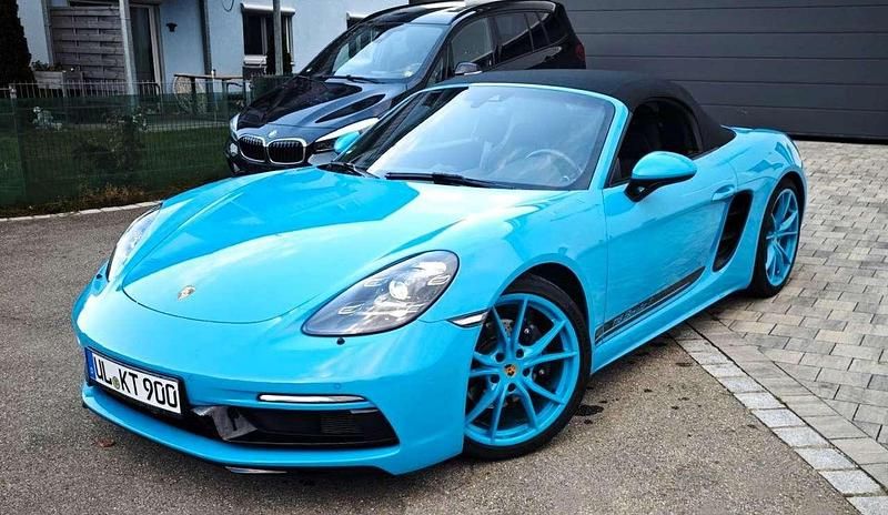 Miamiblau exclusive Gebraucht 2019 Porsche 718 Boxster Cabrio | 65.500 € (Etwas zu teuer) - Bild 1/4