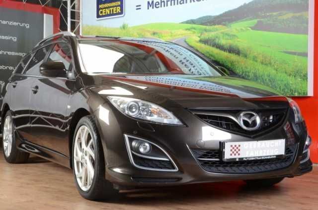 Braun metallic Gebraucht 2010 Mazda 6 Sports-Line Kombi | 14.890 € - Bild 1/4