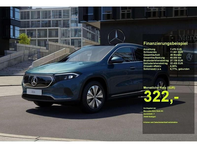 Blau Gebraucht 2022 Mercedes EQA250 Progressive SUV | 29.590 € (Guter Preis) - Bild 1/3